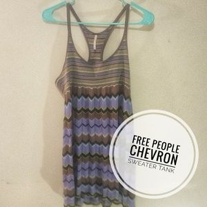 Free People Chevron Sweater Tank